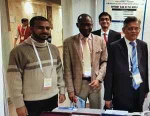 Dr. Ibraheem (second from left) with his host, Dr BK Jain (far right), during Sadguru Conference 